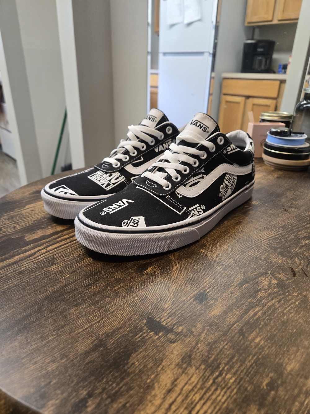 Vans | Black & White, Size 10.5